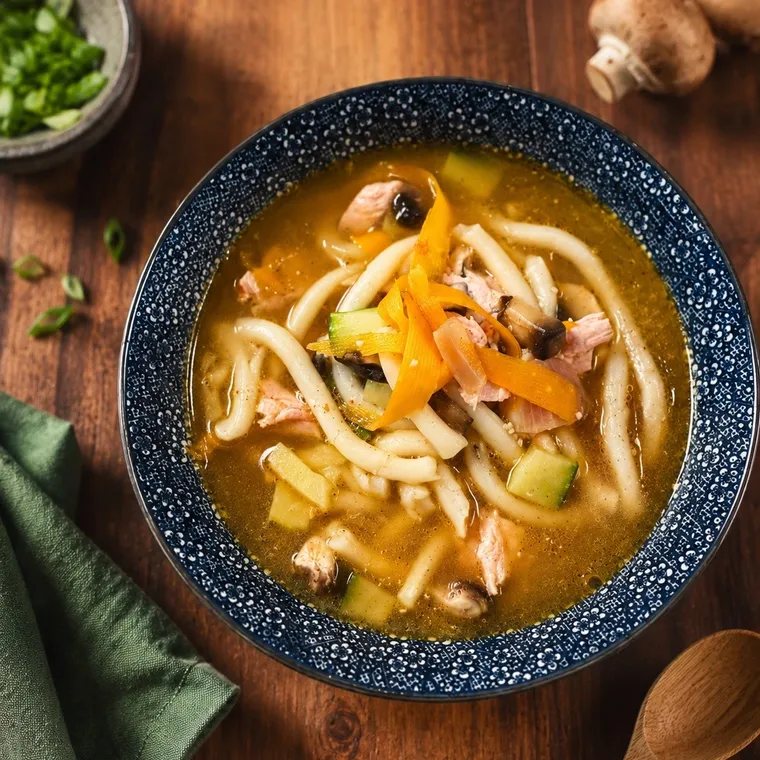 Bouillon post partum façon ramen 