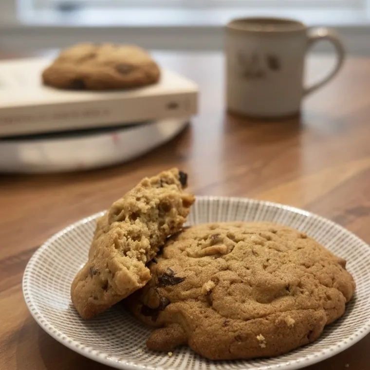 Cookies poire et pépites de chocolat 